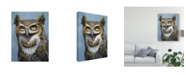 Trademark Global Patrick Lamontagne Great Horned Owl Totem Canvas Art - 20" x 25"